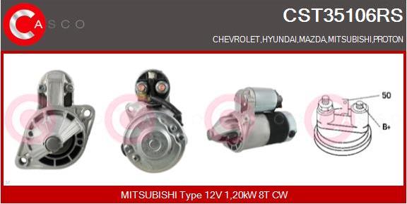 Casco CST35106RS - Стартер autospares.lv