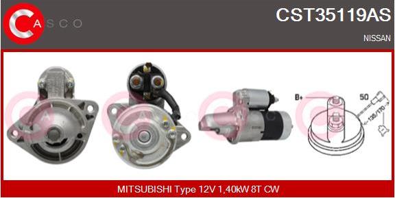 Casco CST35119AS - Стартер autospares.lv