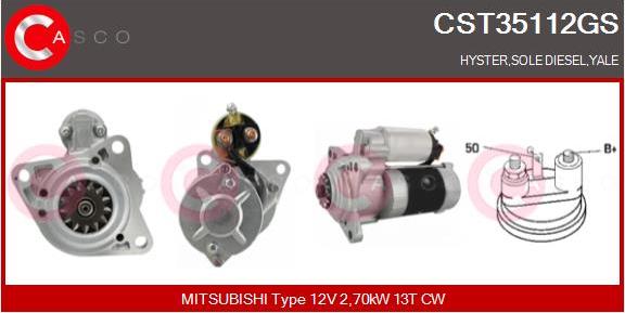 Casco CST35112GS - Стартер autospares.lv