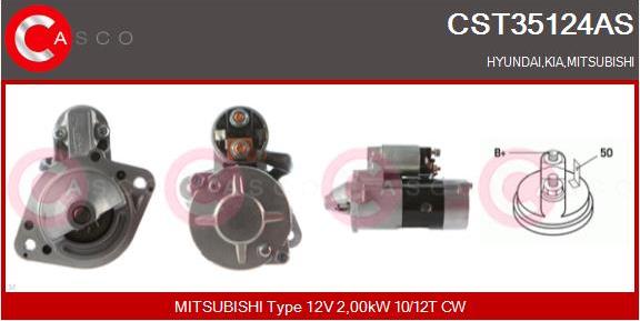 Casco CST35124AS - Стартер autospares.lv