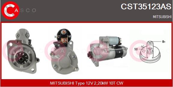 Casco CST35123AS - Стартер autospares.lv