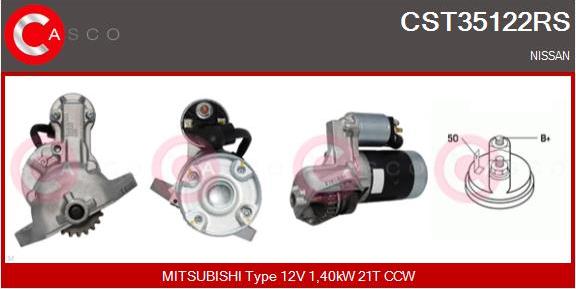 Casco CST35122RS - Стартер autospares.lv