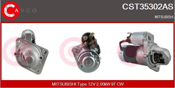 Casco CST35302AS - Стартер autospares.lv