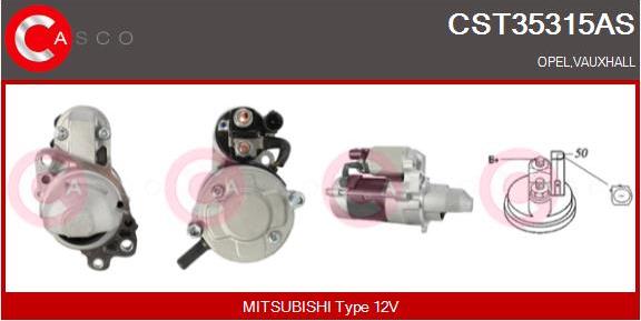 Casco CST35315AS - Стартер autospares.lv