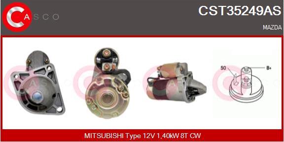 Casco CST35249AS - Стартер autospares.lv