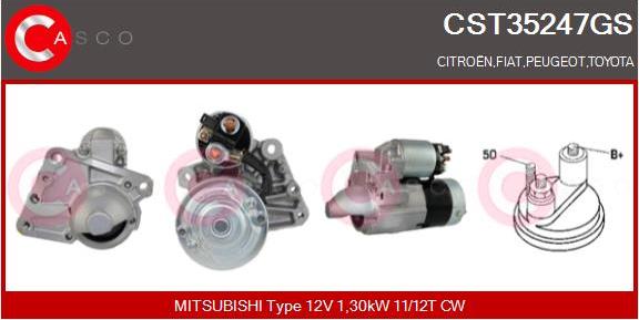 Casco CST35247GS - Стартер autospares.lv