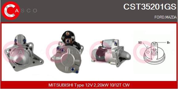 Casco CST35201GS - Стартер autospares.lv