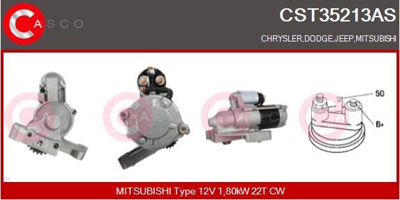 Casco CST35213AS - Стартер autospares.lv