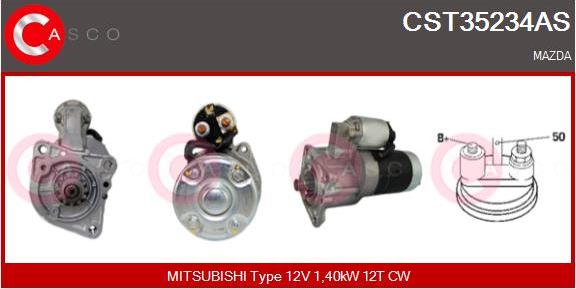 Casco CST35234AS - Стартер autospares.lv