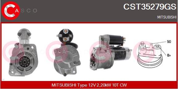 Casco CST35279GS - Стартер autospares.lv