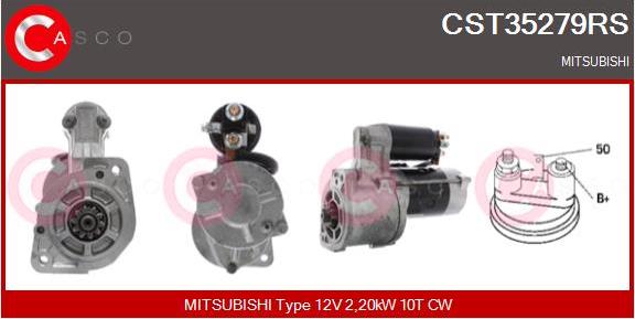 Casco CST35279RS - Стартер autospares.lv