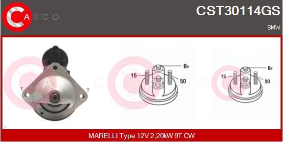 Casco CST30114GS - Стартер autospares.lv