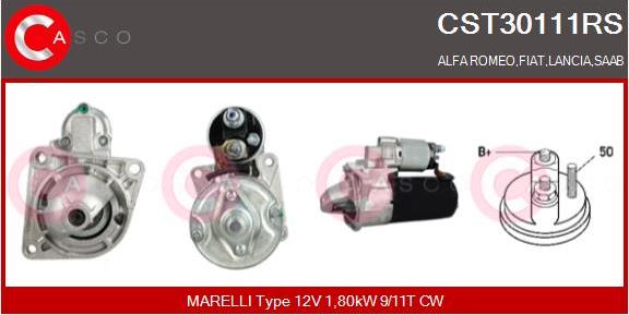 Casco CST30111RS - Стартер autospares.lv