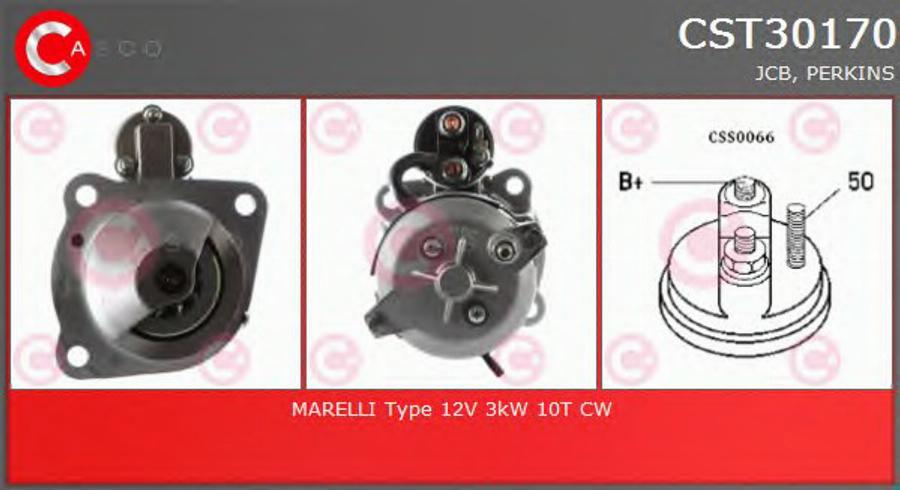 Casco CST30170 - Стартер autospares.lv