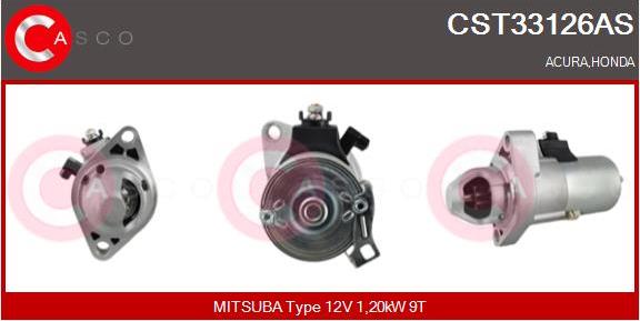 Casco CST33126AS - Стартер autospares.lv