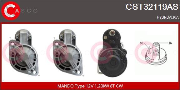 Casco CST32119AS - Стартер autospares.lv