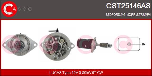 Casco CST25146AS - Стартер autospares.lv