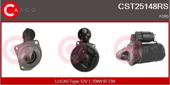 Casco CST25148RS - Стартер autospares.lv