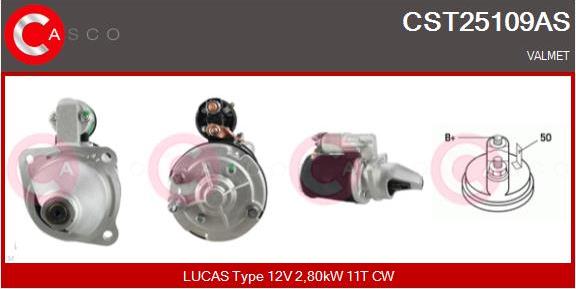 Casco CST25109AS - Стартер autospares.lv