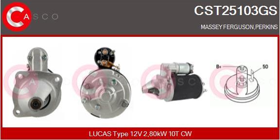 Casco CST25103GS - Стартер autospares.lv