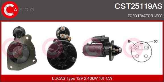 Casco CST25119AS - Стартер autospares.lv