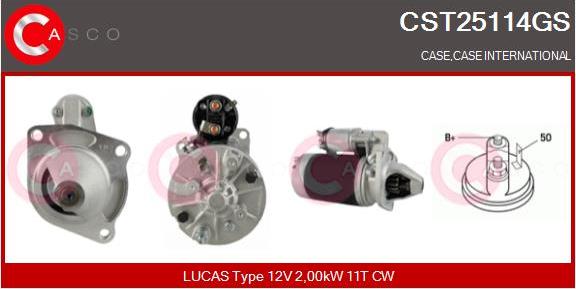 Casco CST25114GS - Стартер autospares.lv