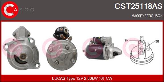 Casco CST25118AS - Стартер autospares.lv