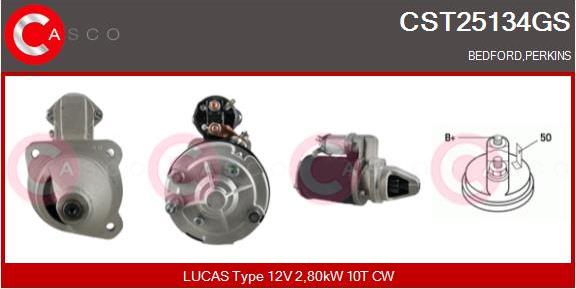 Casco CST25134GS - Стартер autospares.lv