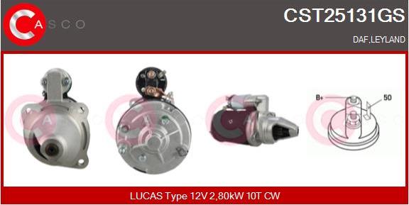 Casco CST25131GS - Стартер autospares.lv