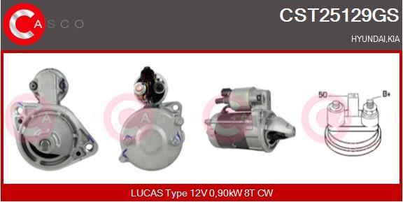 Casco CST25129GS - Стартер autospares.lv