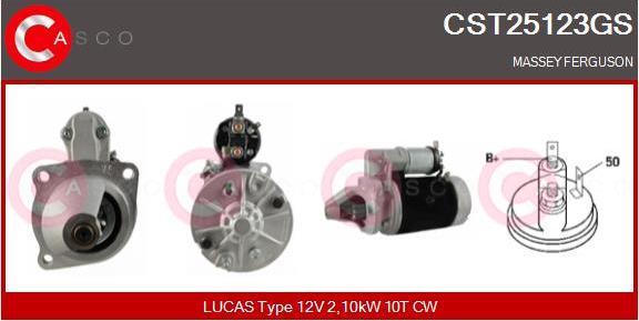 Casco CST25123GS - Стартер autospares.lv