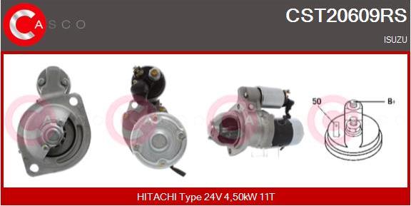 Casco CST20609RS - Стартер autospares.lv