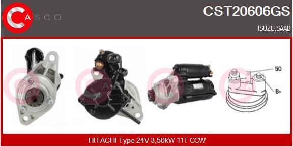 Casco CST20606GS - Стартер autospares.lv