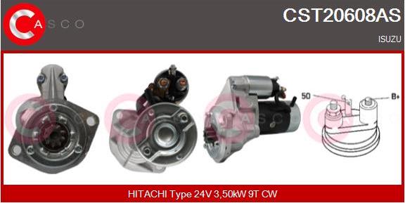 Casco CST20608AS - Стартер autospares.lv