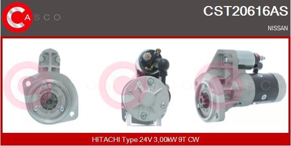 Casco CST20616AS - Стартер autospares.lv