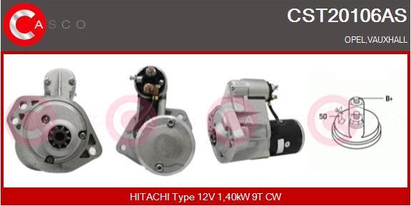 Casco CST20106AS - Стартер autospares.lv