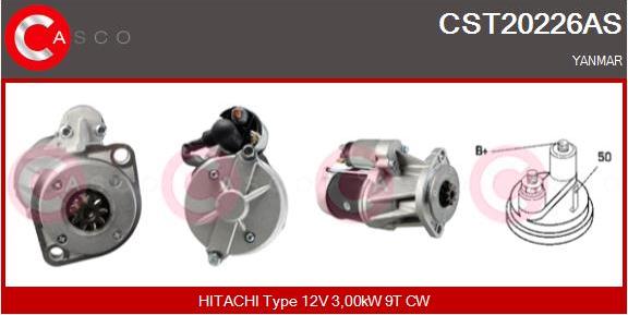 Casco CST20226AS - Стартер autospares.lv