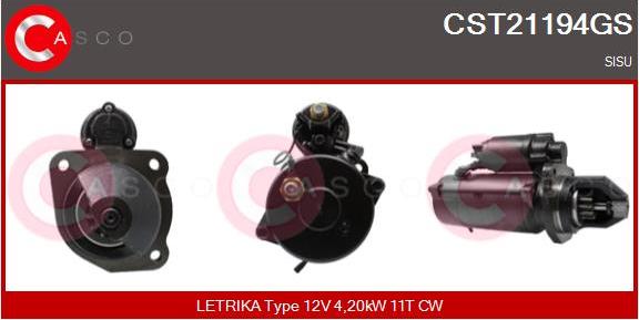 Casco CST21194GS - Стартер autospares.lv