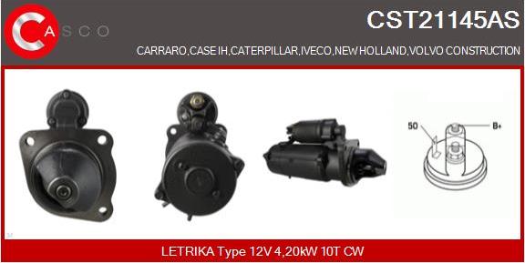 Casco CST21145AS - Стартер autospares.lv