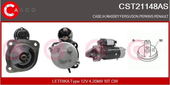 Casco CST21148AS - Стартер autospares.lv