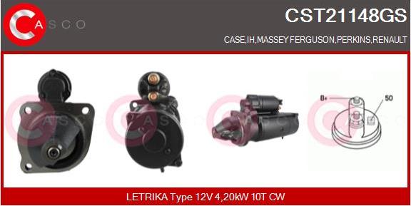 Casco CST21148GS - Стартер autospares.lv