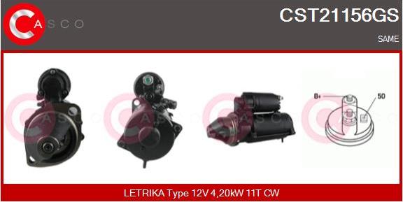 Casco CST21156GS - Стартер autospares.lv