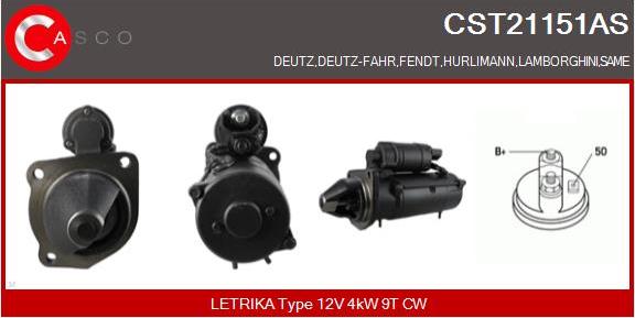 Casco CST21151AS - Стартер autospares.lv