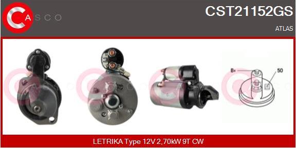 Casco CST21152GS - Стартер autospares.lv