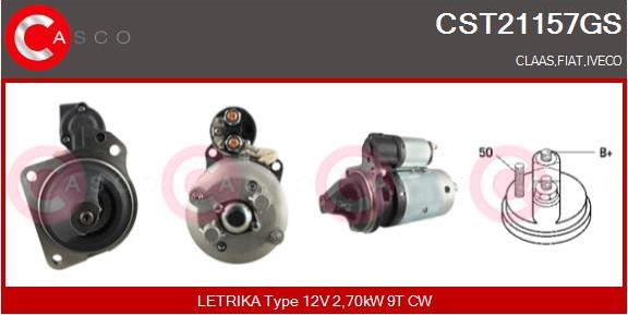 Casco CST21157GS - Стартер autospares.lv