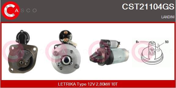 Casco CST21104GS - Стартер autospares.lv