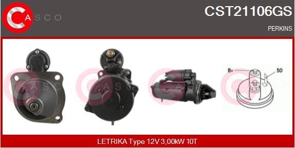 Casco CST21106GS - Стартер autospares.lv