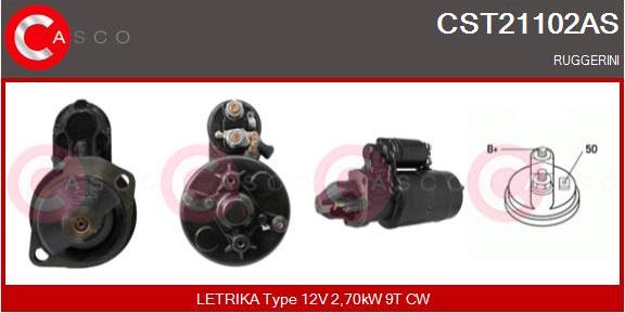 Casco CST21102AS - Стартер autospares.lv