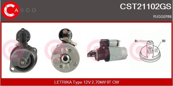 Casco CST21102GS - Стартер autospares.lv