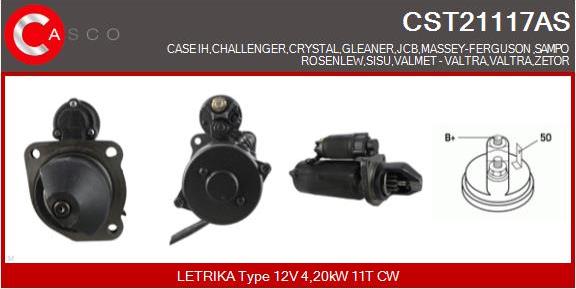 Casco CST21117AS - Стартер autospares.lv